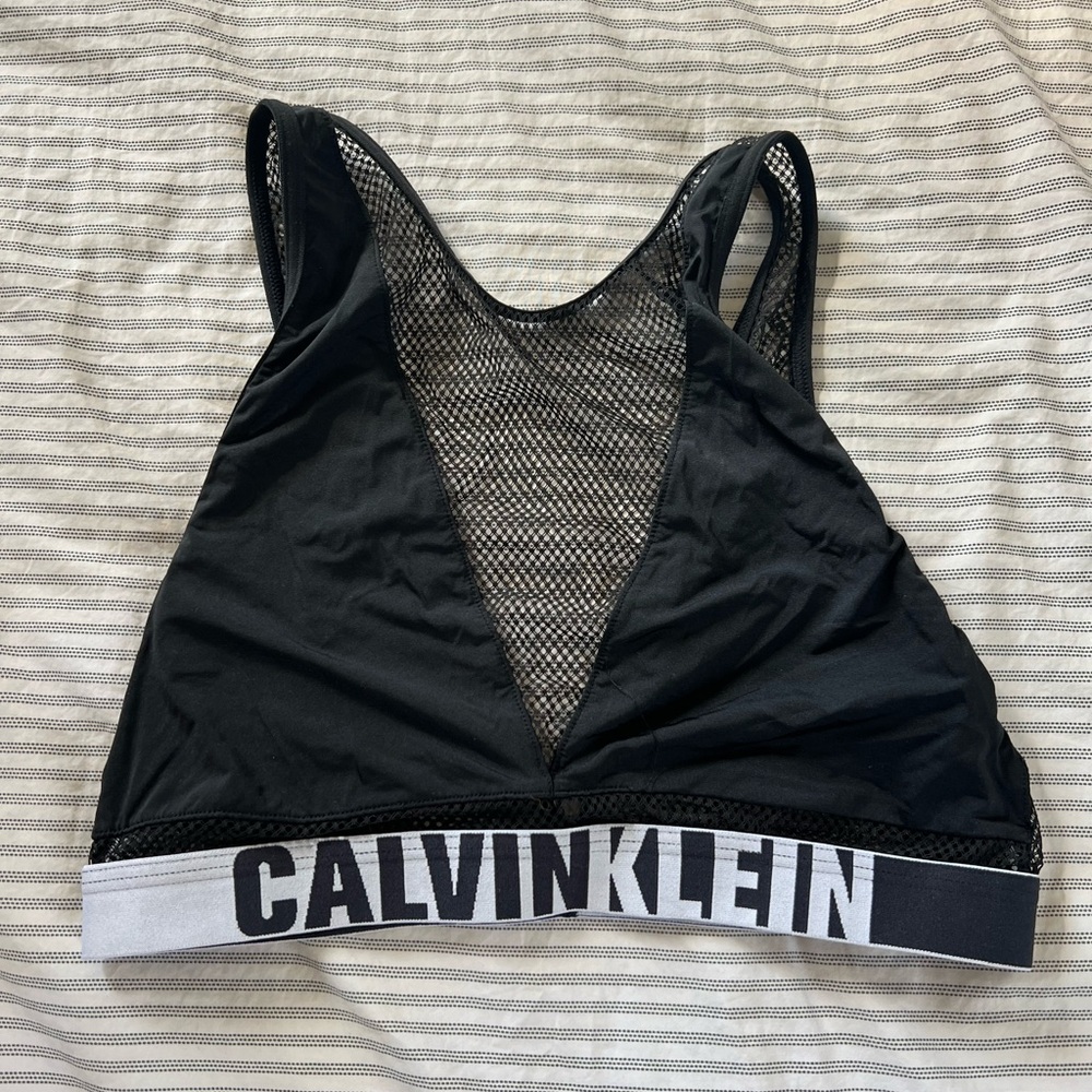 calvin klein mesh bra top